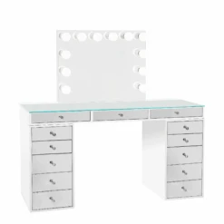 SlayStation® Pro 2.0 Mirrored Tabletop + Vanity Mirror + 5 Drawer Units Bundle 32 SlayStation® Pro 2.0 Mirrored Tabletop + Vanity Mirror + 5 Drawer Units Bundle -Impressionsvanity Slaystation Pro 2 No Small Mirror