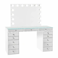 SlayStation® Pro 2.0 Mirrored Tabletop + Vanity Mirror + 5 Drawer Units Bundle 33 SlayStation® Pro 2.0 Mirrored Tabletop + Vanity Mirror + 5 Drawer Units Bundle -Impressionsvanity Slaystation Pro No Small Mirror
