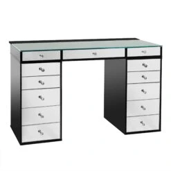 SlayStation® Plus 2.0 Mirrored Tabletop + Vanity Mirror + 5 Drawer Units Bundle -Impressionsvanity SlaystationPlus2.0 Mirrored5Drawer Black NoMirror 30d81f93 a4c7 4b74 adb1 fb6b3ad56ca4