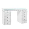 SlayStation 2.0 Mirrored Tabletop + 5 Drawer Units Bundle 1 SlayStation 2.0 Mirrored Tabletop + 5 Drawer Units Bundle -Impressionsvanity SlaystationPlus2.0 Mirrored5Drawer White NoMirror