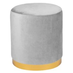 Gianna Smooth Vanity Ottoman 16 Gianna Smooth Vanity Ottoman -Impressionsvanity SmoothOttoman CoolGrey 1 Cropped