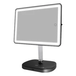 Touch Pro 2.0 LED Makeup Mirror With Qi Charging Base 26 Touch Pro 2.0 LED Makeup Mirror With Qi Charging Base -Impressionsvanity Touch Pro 2.0 LED Makeup Mirror IVMM TOUCHPROV2 BLK S TILT BRIGHT
