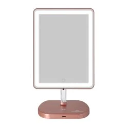 Touch Pro 2.0 LED Makeup Mirror With Qi Charging Base 31 Touch Pro 2.0 LED Makeup Mirror With Qi Charging Base -Impressionsvanity Touch Pro 2.0 LED Makeup Mirror IVMM TOUCHPROV2 RSGLD F ON