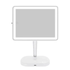 Touch Pro 2.0 LED Makeup Mirror With Qi Charging Base 38 Touch Pro 2.0 LED Makeup Mirror With Qi Charging Base -Impressionsvanity Touch Pro 2.0 LED Makeup Mirror IVMM TOUCHPROV2 WHT F HRZTNL