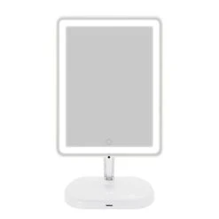Touch Pro 2.0 LED Makeup Mirror With Qi Charging Base 39 Touch Pro 2.0 LED Makeup Mirror With Qi Charging Base -Impressionsvanity Touch Pro 2.0 LED Makeup Mirror IVMM TOUCHPROV2 WHT F ON