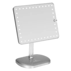 Touch Pro LED Makeup Mirror With Bluetooth Audio+Speakerphone & USB Charger -Impressionsvanity TouchPro Silver 2 Cropped