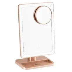 Touch Infinity XL LED Makeup Mirror With Bluetooth 14 Touch Infinity XL LED Makeup Mirror With Bluetooth -Impressionsvanity TouchyInfinityXLBT RoseGold 1 Cropped