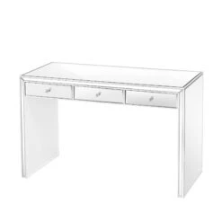 Leah Premium Mirrored Vanity Table 21 Leah Premium Mirrored Vanity Table -Impressionsvanity WHITE 1