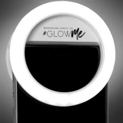 GlowMe® 2.0 LED Selfie Ring Light For Mobile Devices (USB Rechargeable) 34 GlowMe® 2.0 LED Selfie Ring Light For Mobile Devices (USB Rechargeable) -Impressionsvanity White Glow Me Hero Shot