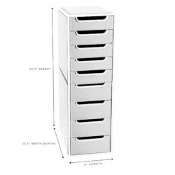 SlayStation® Aria 9-Drawers Vanity Storage Unit -Impressionsvanity aria 9 drawer