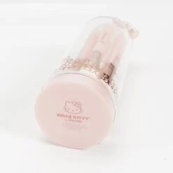 Hello Kitty® "Kawaii Icon" Bell Jar 6-PC Brush Gift Set 16 Hello Kitty® "Kawaii Icon" Bell Jar 6-PC Brush Gift Set -Impressionsvanity bottom pink