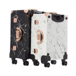 C'est La Vie Makeup Travel Case 16 C'est La Vie Makeup Travel Case -Impressionsvanity ce est la vie white marble no background 1