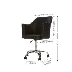 Coco Quilted Vanity Chair 14 Coco Quilted Vanity Chair -Impressionsvanity coco quilted vanity chair