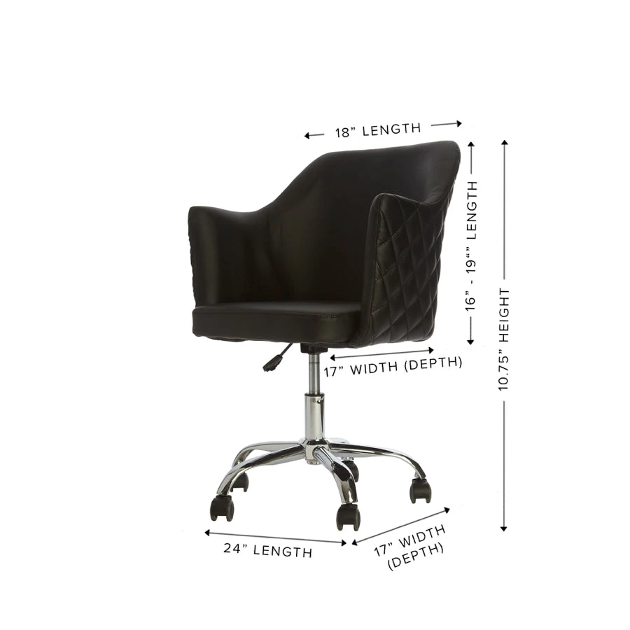 Coco Quilted Vanity Chair 8 Coco Quilted Vanity Chair - Image 6