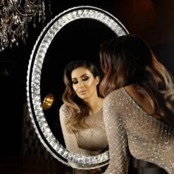 Diamond Collection OVAL Premium Illuminated Vanity Mirror 14 Diamond Collection OVAL Premium Illuminated Vanity Mirror -Impressionsvanity diamond collection oval illuminated vanity mirror dressyourface 01