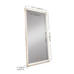 Diamond Collection RADIANT Premium Illuminated Crystal Floor Mirror -Impressionsvanity diamond collection radiant premium crystal floor mirror 23e465ff 6997 44aa 8a07 7abae78d5bf9