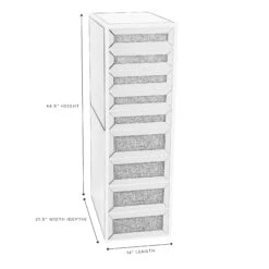 SlayStation® Diamond Edition 9-Drawers Vanity Storage Unit 15 SlayStation® Diamond Edition 9-Drawers Vanity Storage Unit -Impressionsvanity diamond edition 9 drawer