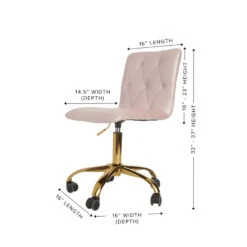 Evelyn Diamond Tufted Vanity Chair -Impressionsvanity evelyn diamond ttufted vanity chair