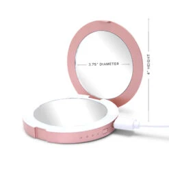 ChargeUp LED Compact Mirror & USB Power Bank -Impressionsvanity impressions chargeup led compactmirror w powerbank