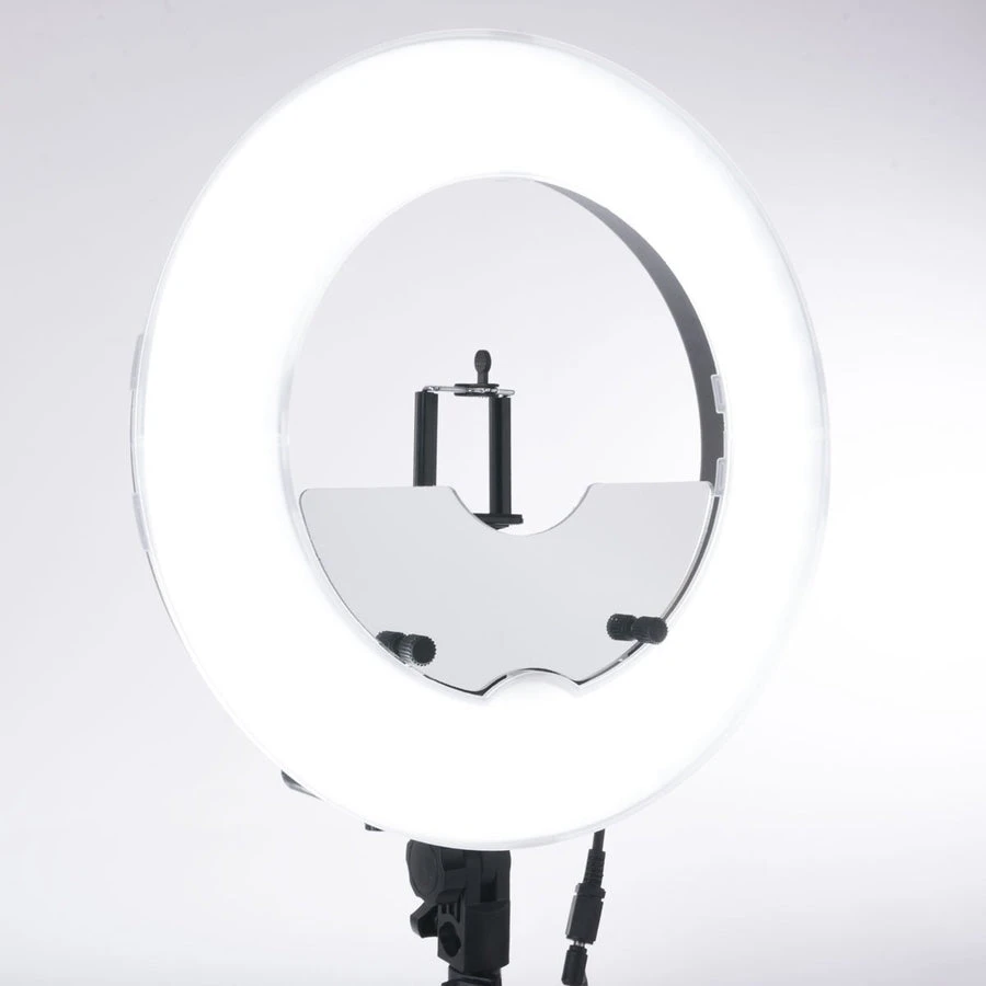 13.5-Inch Desktop Dimmable LED Vanity Studio Ring Light With Stand, Bag And Accessories 4 13.5-Inch Desktop Dimmable LED Vanity Studio Ring Light With Stand, Bag And Accessories - Image 2