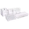 Diamond Collection 6-Piece Acrylic Makeup Organizer Set 2 Diamond Collection 6-Piece Acrylic Makeup Organizer Set -Impressionsvanity impressions vanity diamond co 6 piece acrylic makeup organizer set clear