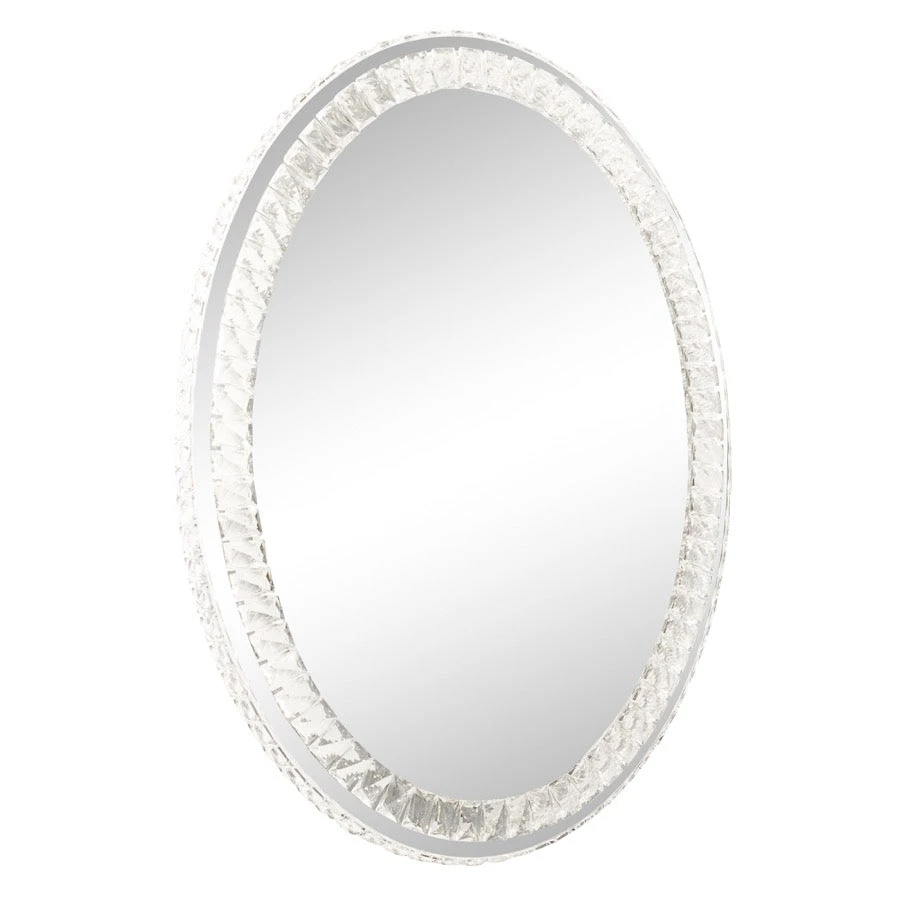 Diamond Collection OVAL Premium Illuminated Vanity Mirror 5 Diamond Collection OVAL Premium Illuminated Vanity Mirror - Image 3