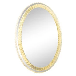 Diamond Collection OVAL Premium Illuminated Vanity Mirror 13 Diamond Collection OVAL Premium Illuminated Vanity Mirror -Impressionsvanity impressions vanity diamond collection oval led crystal vanity wall mirror warm