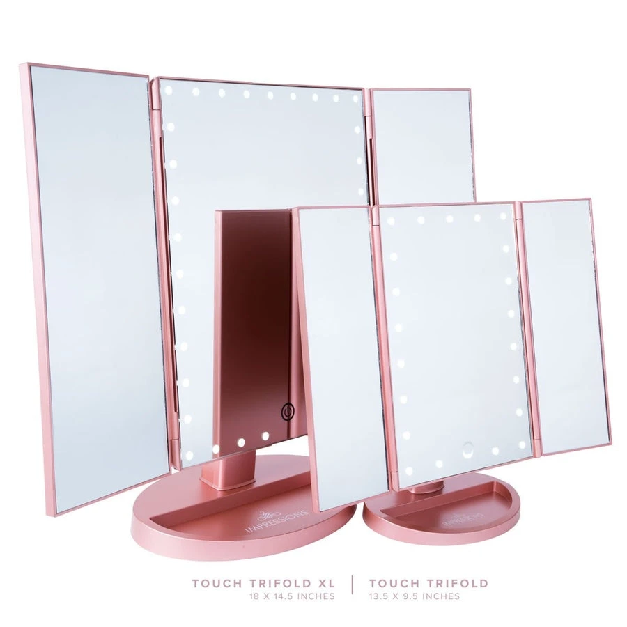 Touch Trifold XL Dimmable LED Makeup Mirror 11 Touch Trifold XL Dimmable LED Makeup Mirror - Image 9