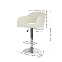 Kimberly Quilted Vanity Stool 14 Kimberly Quilted Vanity Stool -Impressionsvanity kimberly quilted vanity stool