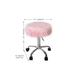Momo Faux Fur Vanity Stool 9 Momo Faux Fur Vanity Stool -Impressionsvanity momo faux fur vanity stool