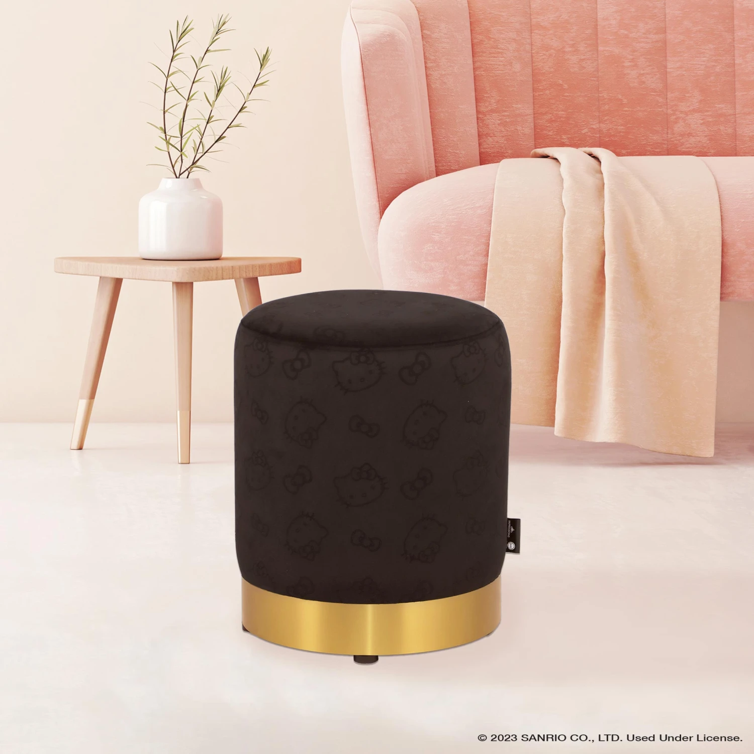 Hello Kitty® Round Vanity Ottoman 9 Hello Kitty® Round Vanity Ottoman - Image 7