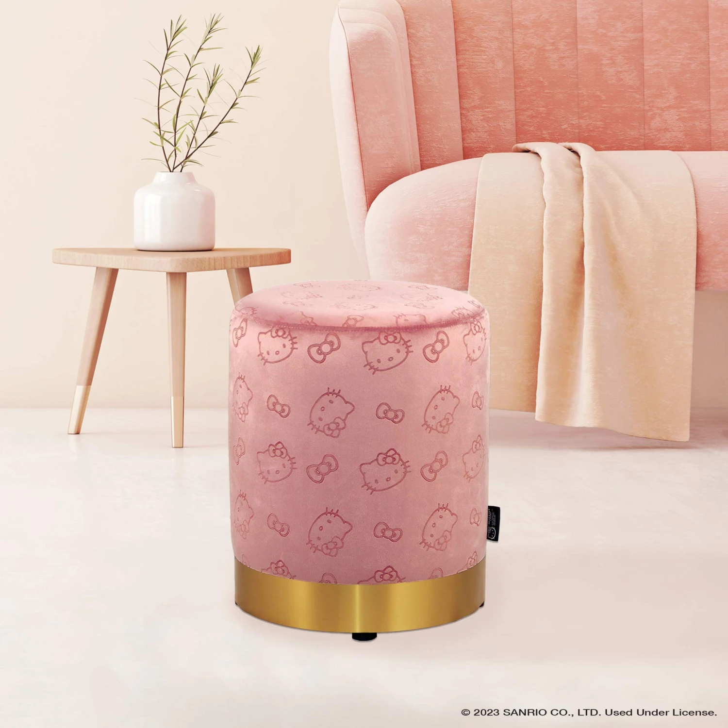 Hello Kitty® Round Vanity Ottoman 6 Hello Kitty® Round Vanity Ottoman - Image 4