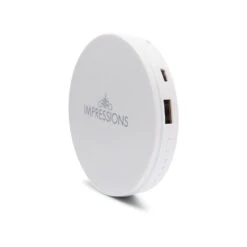 ChargeUp LED Compact Mirror & USB Power Bank -Impressionsvanity powerbank compactwhite3 website
