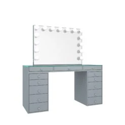SlayStation® Pro 2.0 Tabletop + Vanity Mirror + 5 Drawer Units Bundle 40 SlayStation® Pro 2.0 Tabletop + Vanity Mirror + 5 Drawer Units Bundle -Impressionsvanity silvery 10
