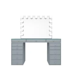 SlayStation® Pro 2.0 Tabletop + Vanity Mirror + 5 Drawer Units Bundle 39 SlayStation® Pro 2.0 Tabletop + Vanity Mirror + 5 Drawer Units Bundle -Impressionsvanity silvery 9