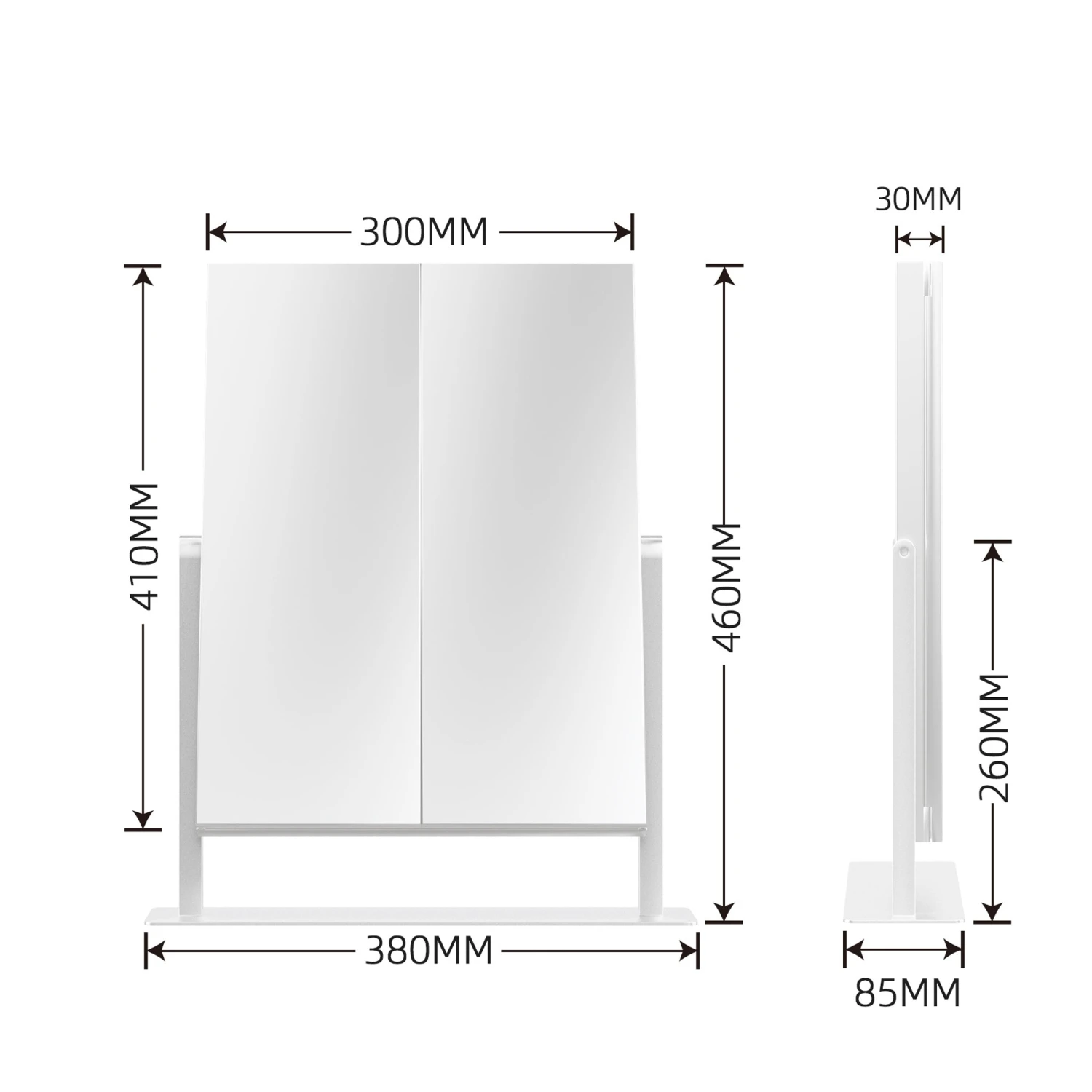 Lavish Tri-Fold LED Tri-Tone Makeup Mirror 20 Lavish Tri-Fold LED Tri-Tone Makeup Mirror - Image 18