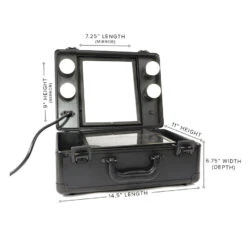 SlayCase® Vanity Travel Case In Leather -Impressionsvanity slaycase vanity travel case in leather