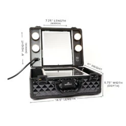 SlayCase® Vanity Travel Case In Studded 23 SlayCase® Vanity Travel Case In Studded -Impressionsvanity slaycase vanity travel case in studded