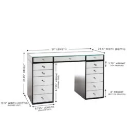 SlayStation 2.0 Mirrored Tabletop + 5 Drawer Units Bundle -Impressionsvanity slaystation 2.0 mirrored tabletop drawer units bundle