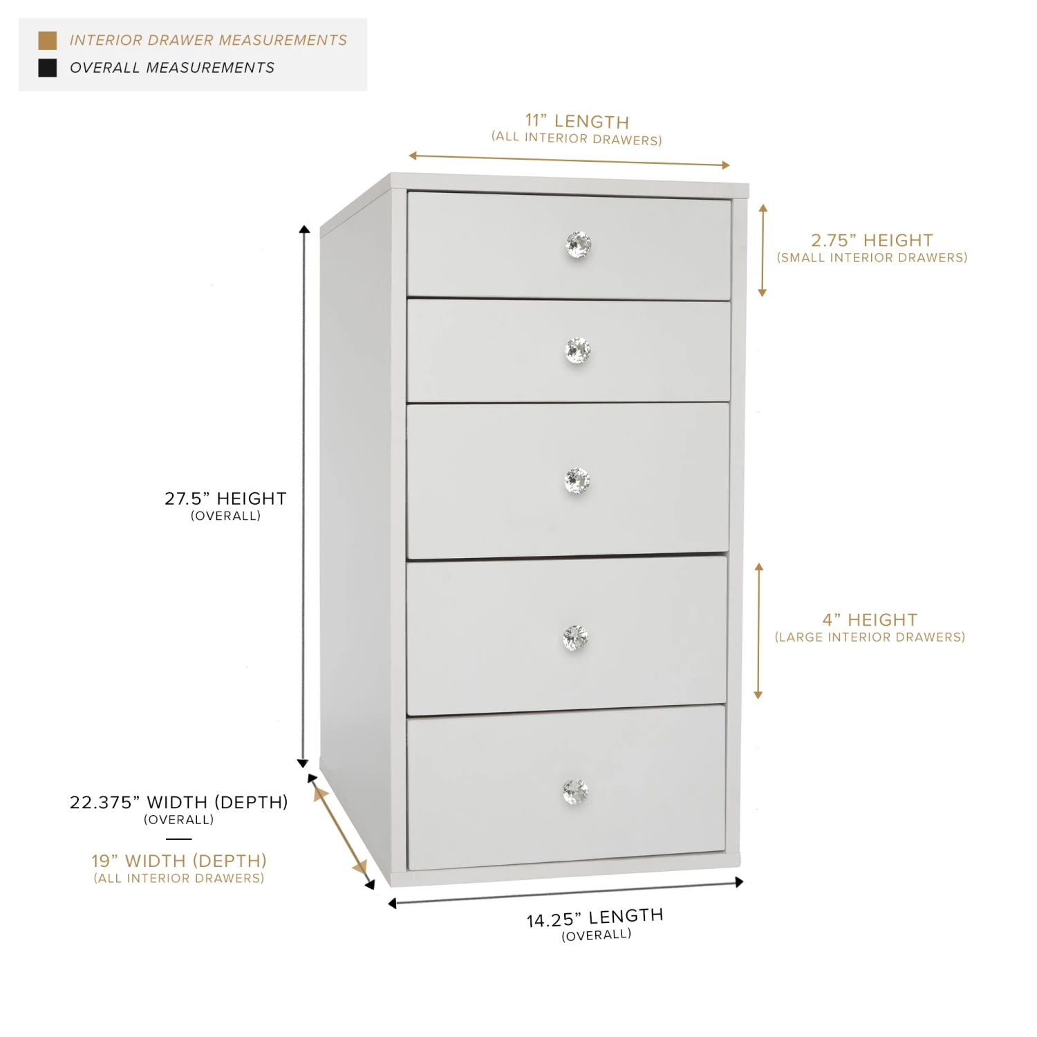 SlayStation® 5-Drawer Makeup Vanity Storage Unit 8 SlayStation® 5-Drawer Makeup Vanity Storage Unit - Image 6