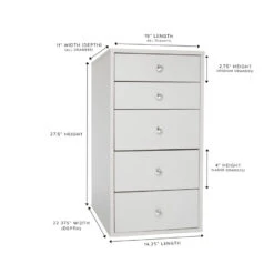 SlayStation® 5-Drawer Mirrored Vanity Storage Unit -Impressionsvanity slaystation 5 drawer makeup vanity storage unit 699dfbef 0826 40b7 885e f226d7b36858