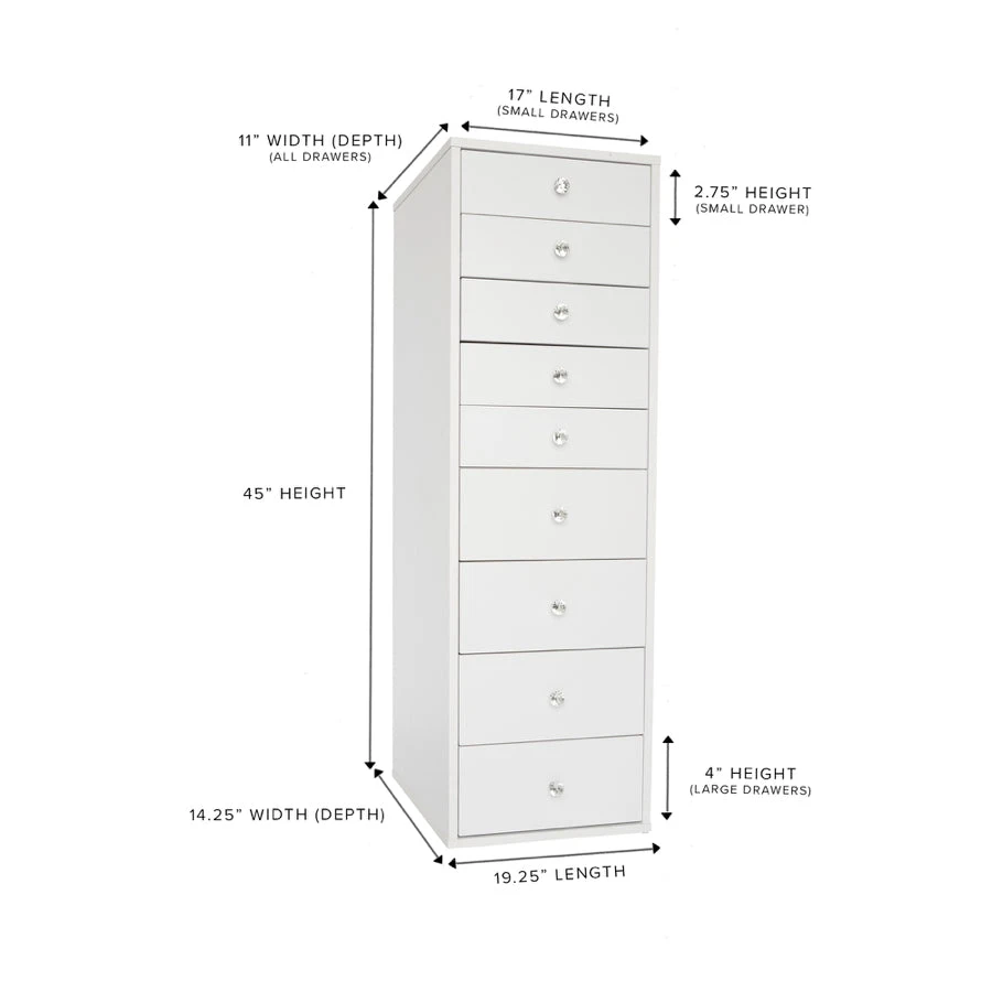 SlayStation® 9-Drawer Makeup Vanity Storage Unit 10 SlayStation® 9-Drawer Makeup Vanity Storage Unit - Image 8