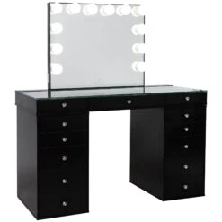 SlayStation® Plus 2.0 Tabletop + Vanity Mirror + 5 Drawer Units Bundle 25 SlayStation® Plus 2.0 Tabletop + Vanity Mirror + 5 Drawer Units Bundle -Impressionsvanity slaystation plus 2.0 drawer bundle blk glow plus
