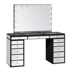 SlayStation® Pro Premium Mirrored Vanity Table -Impressionsvanity slaystation pro premium mirrored vanity table blk 02 1 Resized