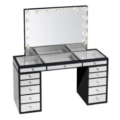 SlayStation® Pro Premium Mirrored Vanity Table -Impressionsvanity slaystation pro premium mirrored vanity table blk 03 1 Resized