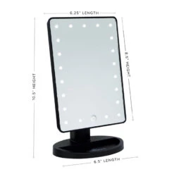Touch 2.0 Dimmable LED Makeup Mirror In Matte -Impressionsvanity touch 2.0 dimmable led matte
