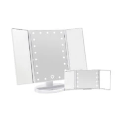 Touch & Go Trifold Makeup Mirror Bundle 22 Touch & Go Trifold Makeup Mirror Bundle -Impressionsvanity touch and go bundle WHT 01