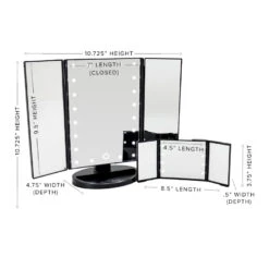 Touch & Go Trifold Makeup Mirror Bundle 15 Touch & Go Trifold Makeup Mirror Bundle -Impressionsvanity touch and go trifold makeup mirror bundle