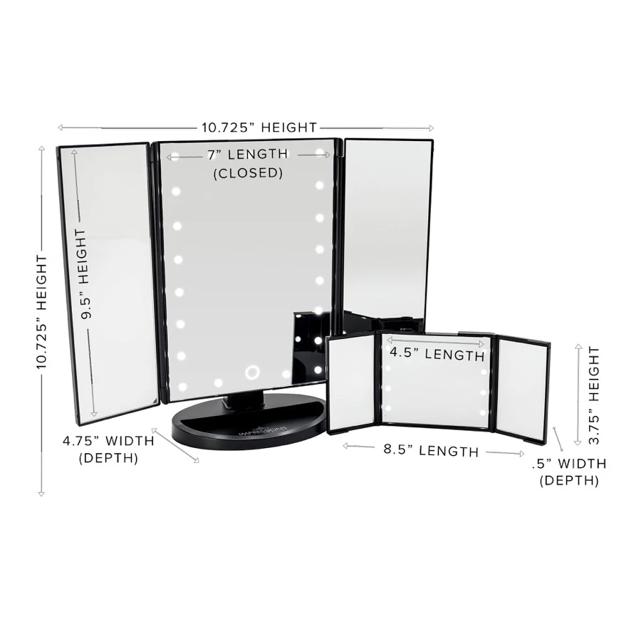 Touch & Go Trifold Makeup Mirror Bundle 5 Touch & Go Trifold Makeup Mirror Bundle - Image 3