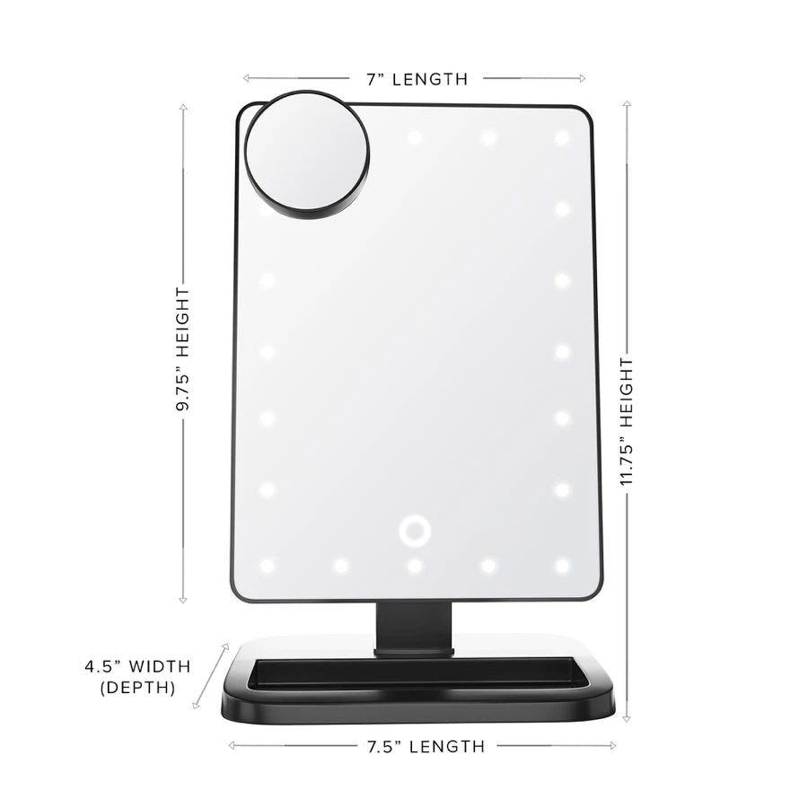 Touch XL Dimmable LED Makeup Mirror With Bluetooth 8 Touch XL Dimmable LED Makeup Mirror With Bluetooth - Image 6